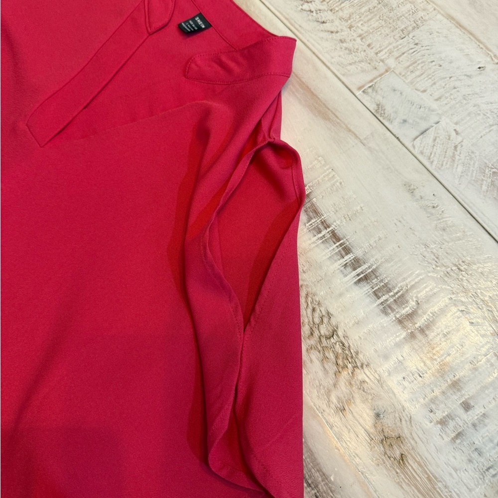 SHEIN Women's Bold Hot Pink Blouse - Picture 4 of 8